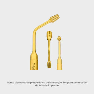 Broca para osteotomia piezo implante | 3.4mm | P3-4